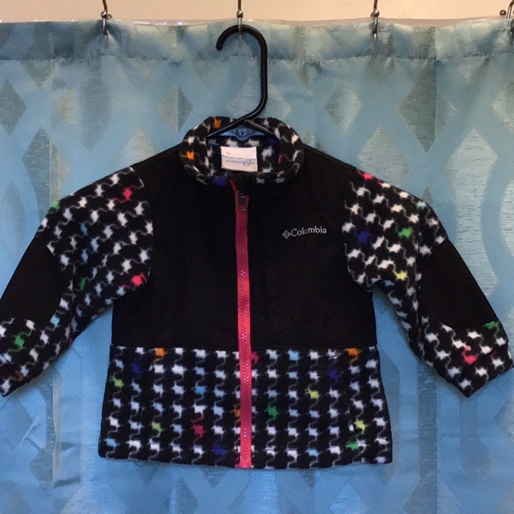 Columbia girls size toddler 2T zip up jacket, nice